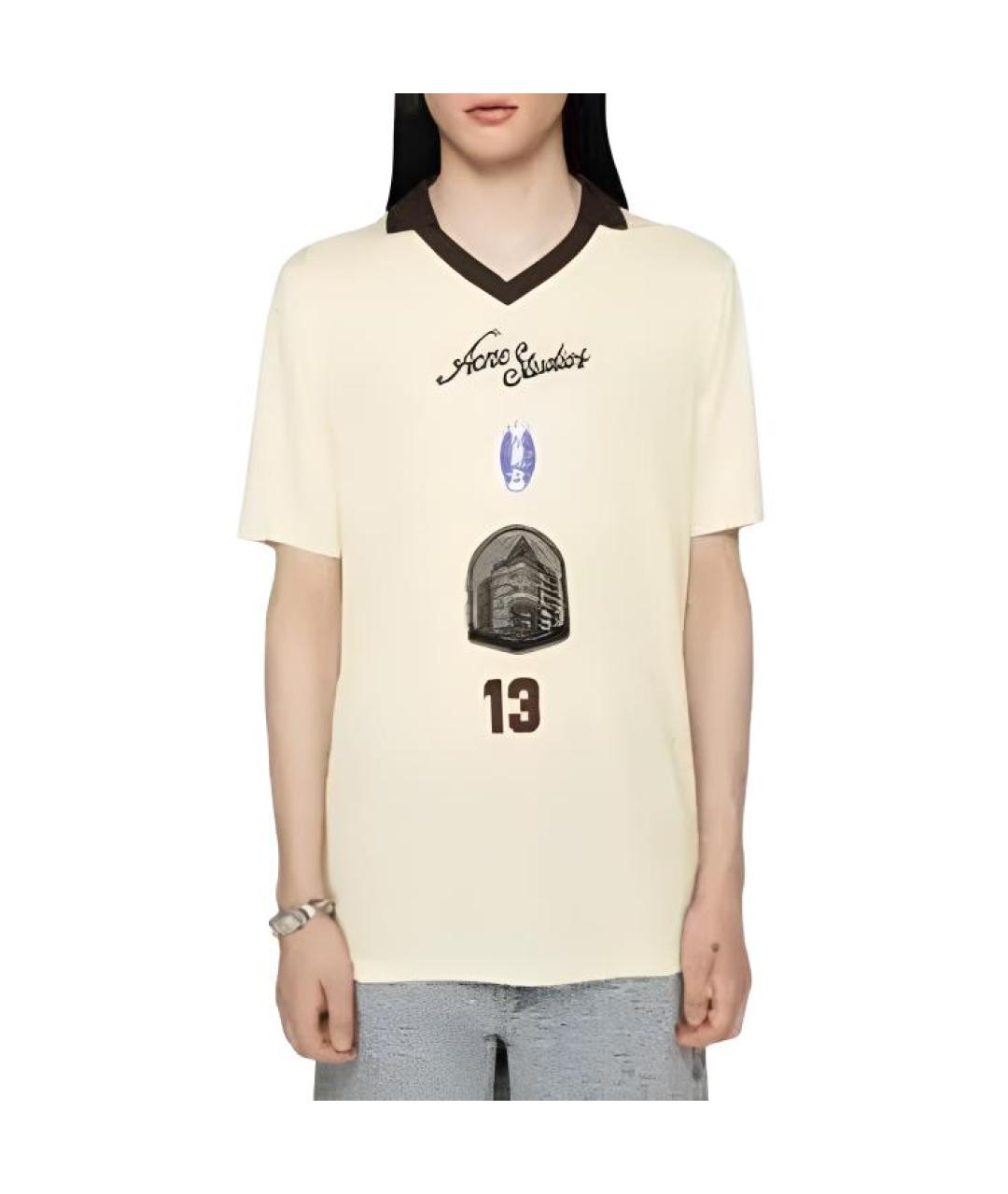 ACNE STUDIOS Белая футболка, фото 2