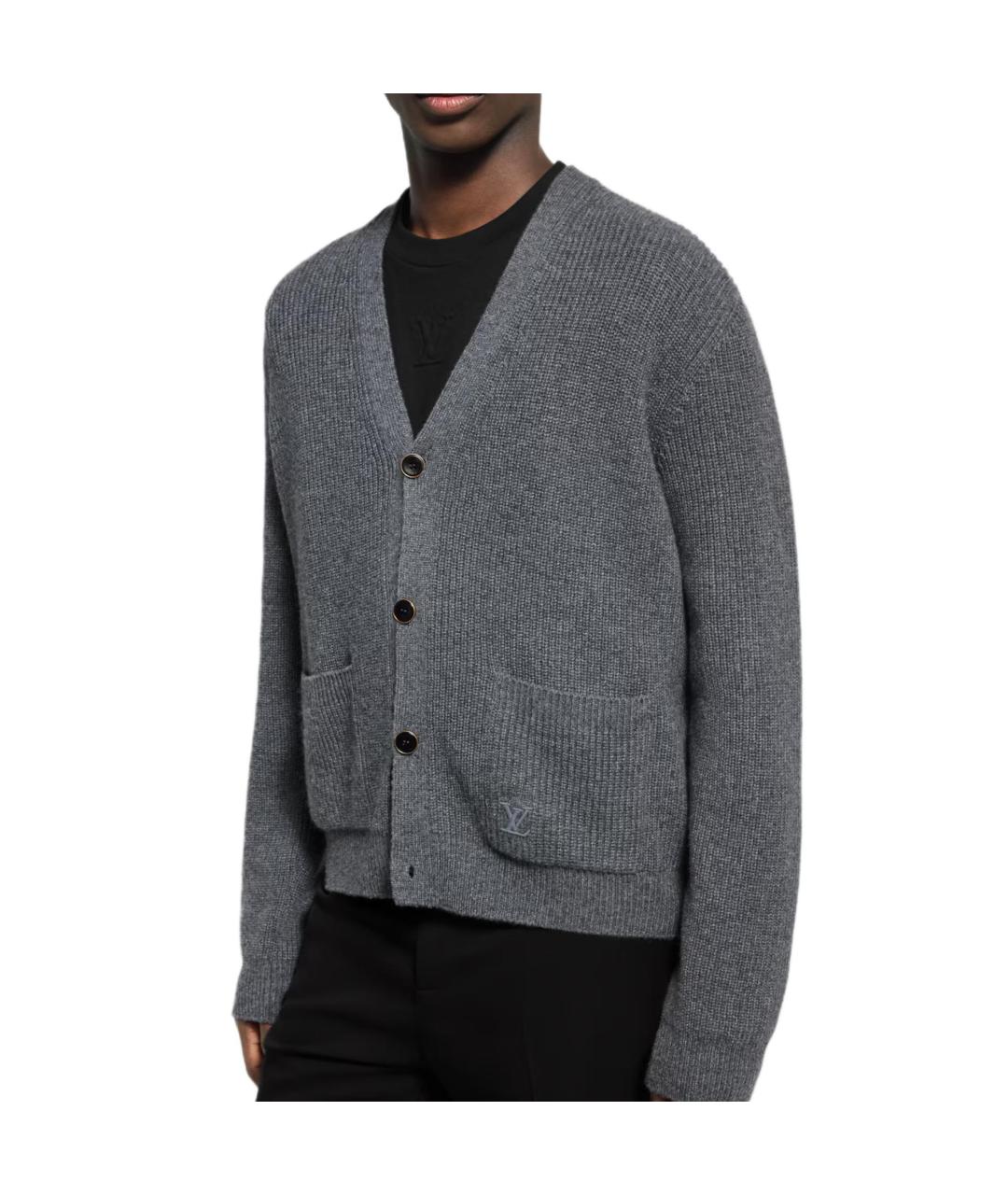 LOUIS VUITTON Серый джемпер / свитер, фото 2