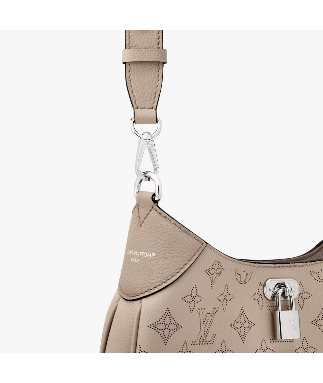 LOUIS VUITTON Бежевая кожаная сумка через плечо, фото 2