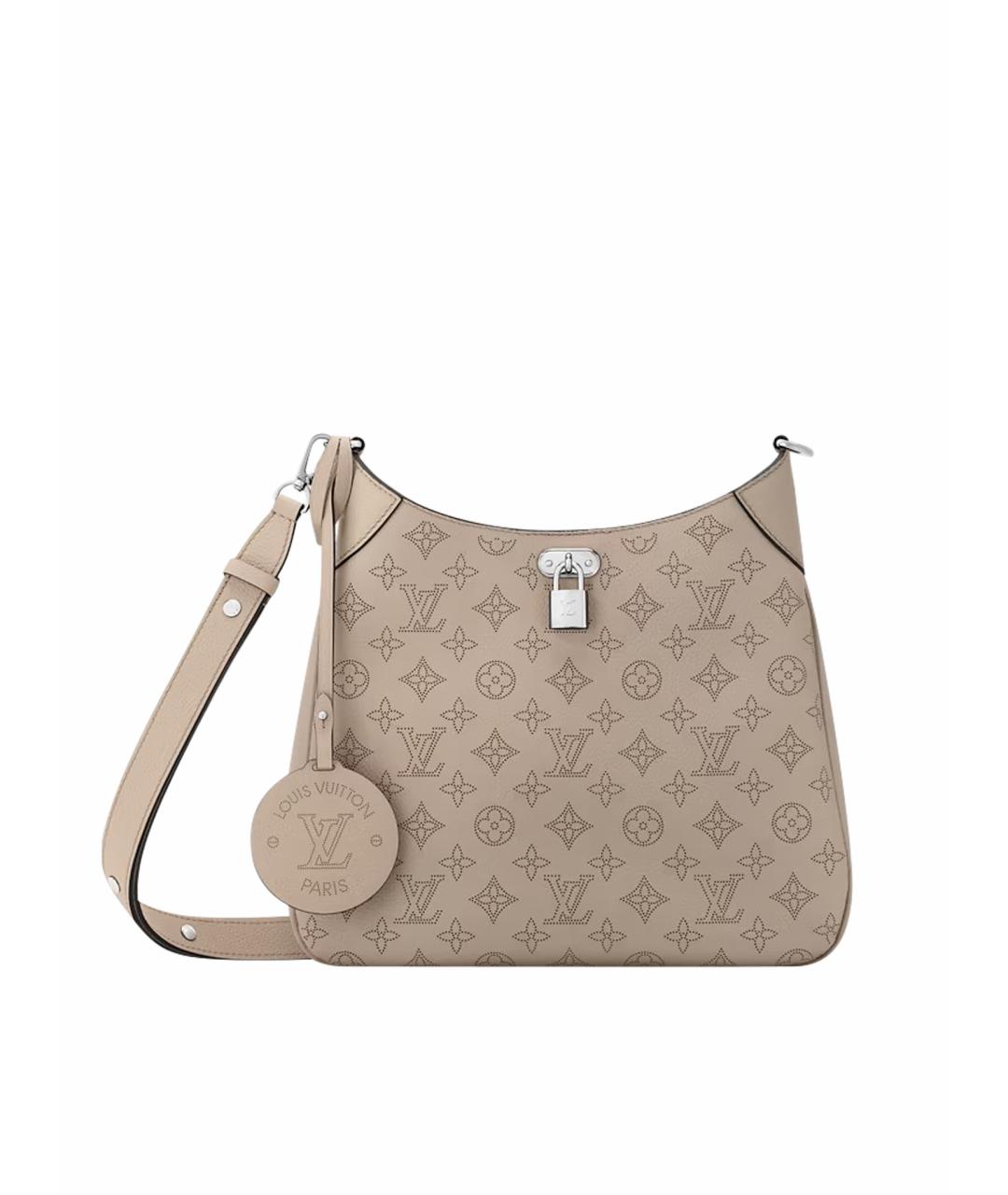 LOUIS VUITTON Бежевая кожаная сумка через плечо, фото 1