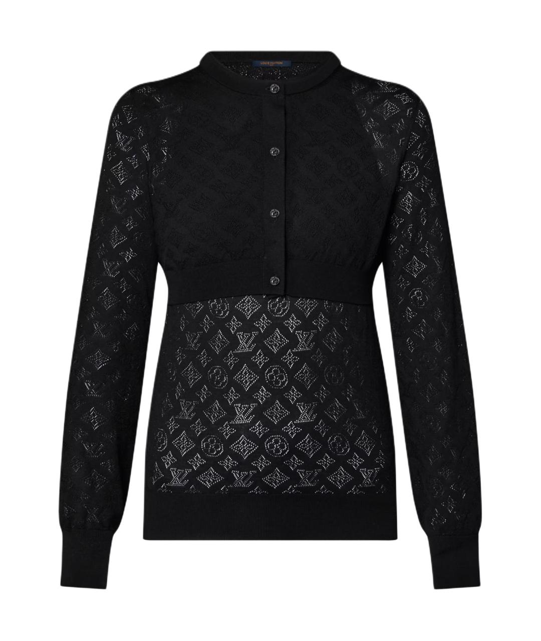 LOUIS VUITTON Черный джемпер / свитер, фото 1