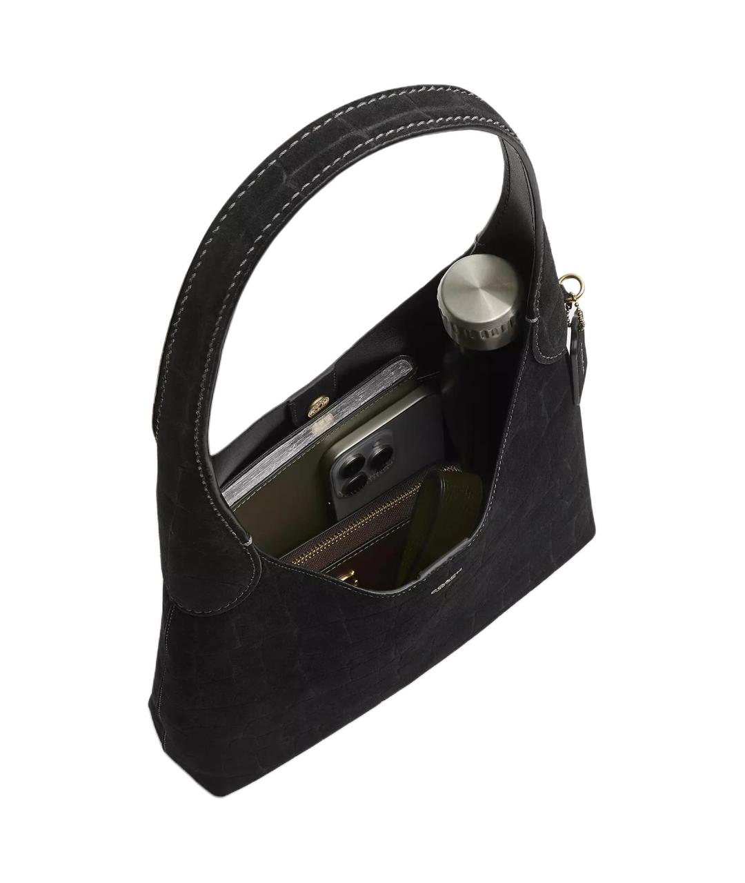 COACH Черная сумка через плечо, фото 5