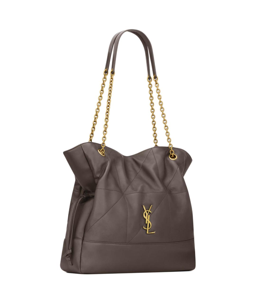 SAINT LAURENT Серая сумка через плечо, фото 3