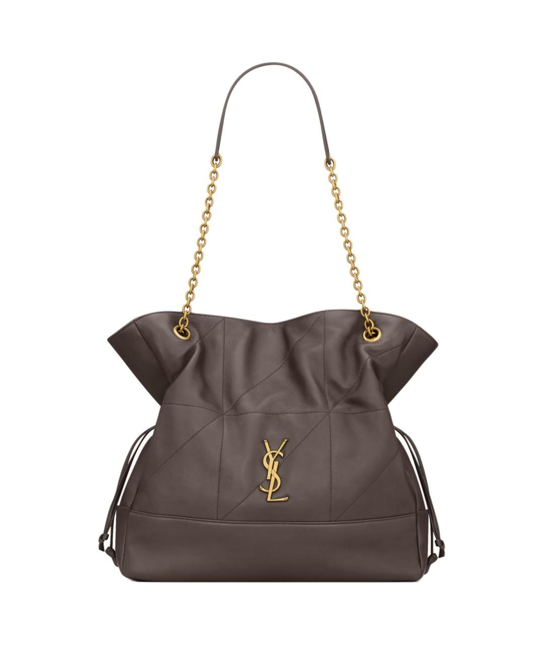 SAINT LAURENT Серая сумка через плечо, фото 1