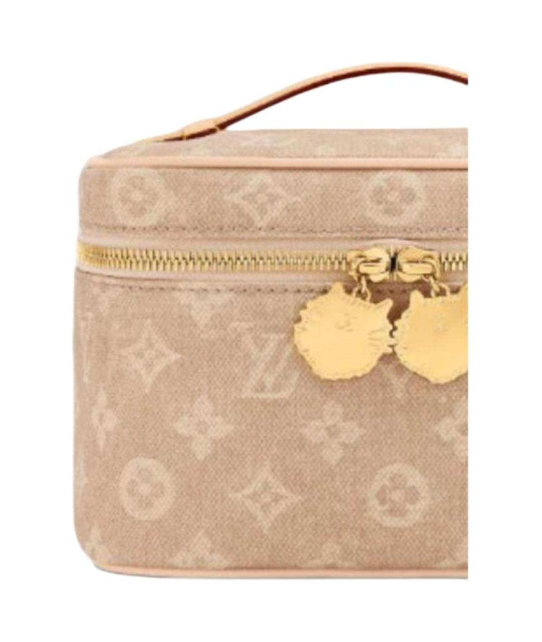 LOUIS VUITTON Бежевая сумка с короткими ручками, фото 2