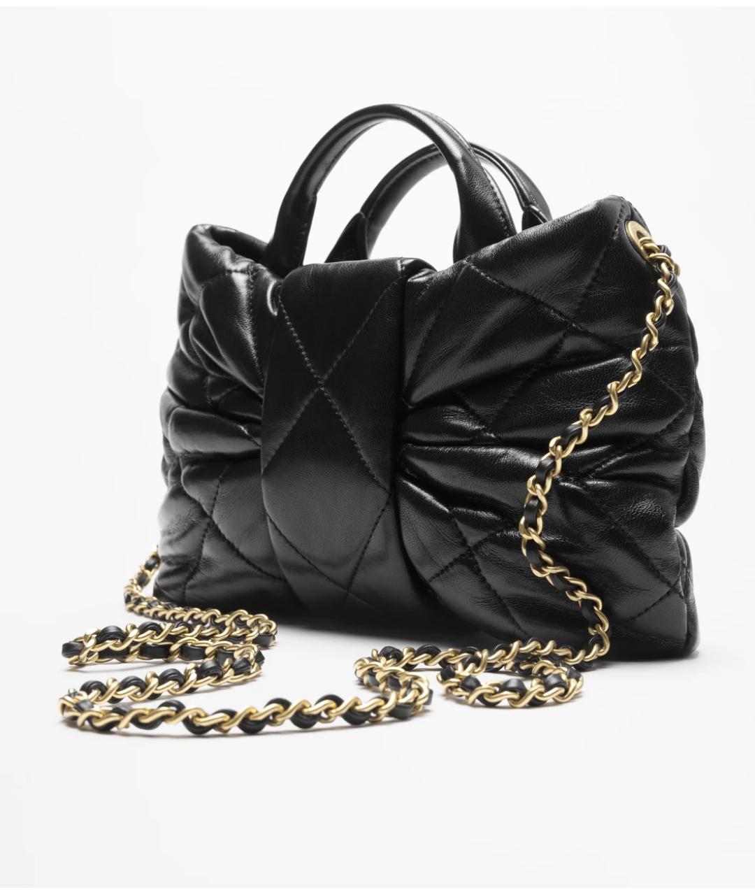 CHANEL Черная кожаная сумка через плечо, фото 3