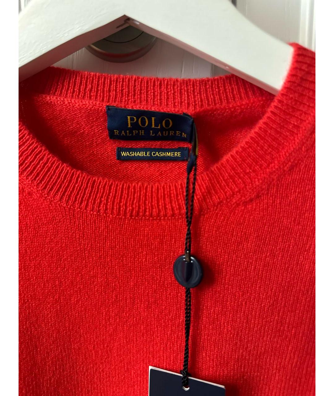 RALPH LAUREN Красная кашемировая водолазка, фото 5