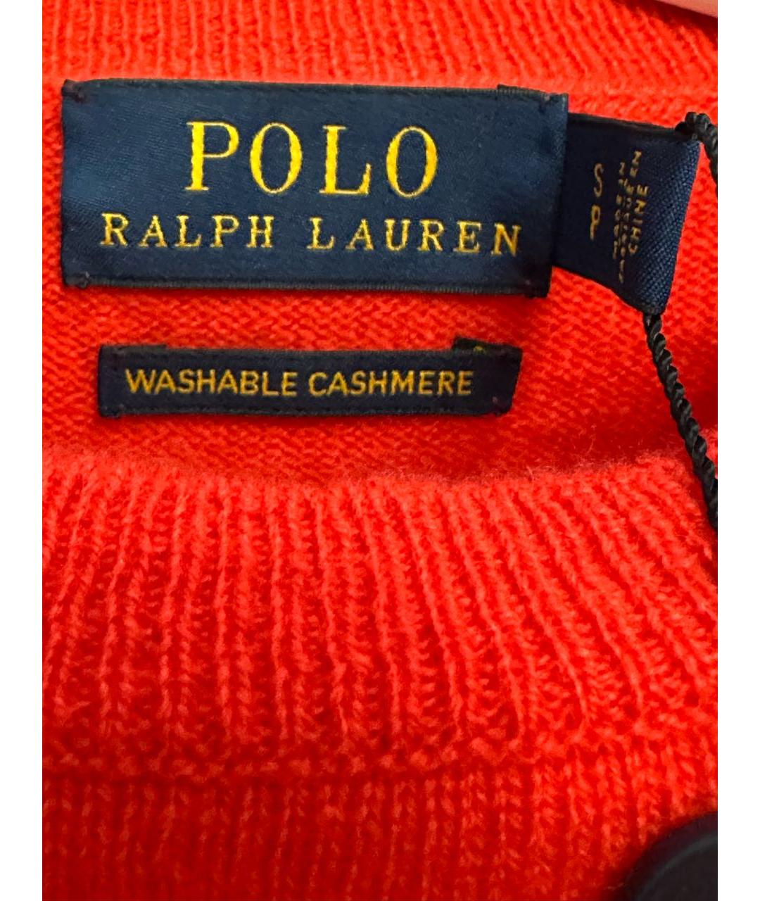 RALPH LAUREN Красная кашемировая водолазка, фото 4