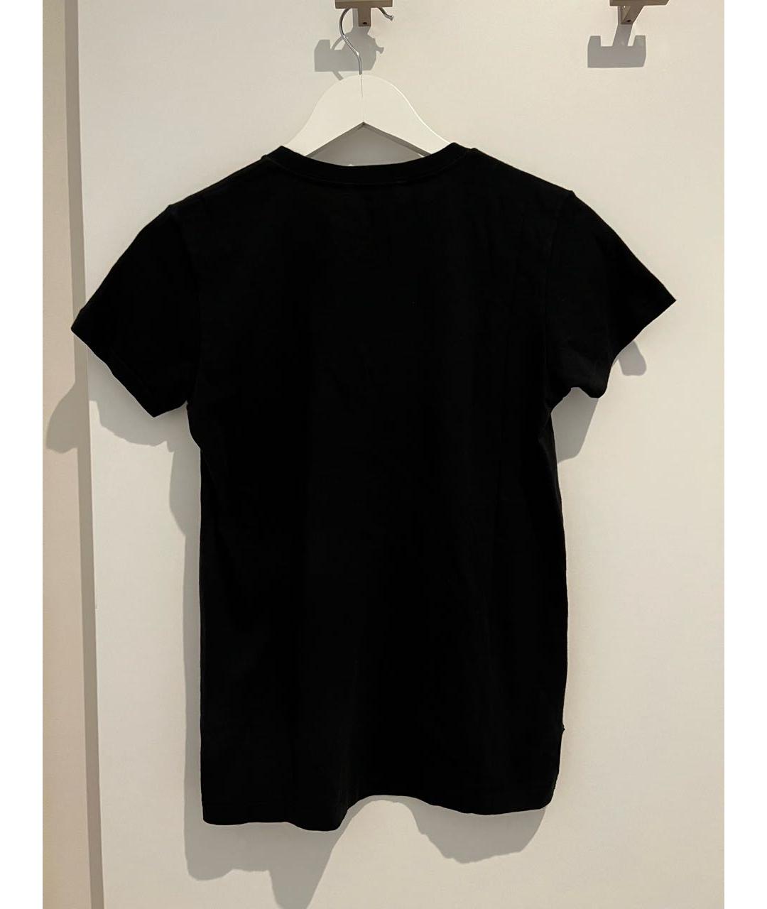 AURALEE Черная хлопковая футболка, фото 3