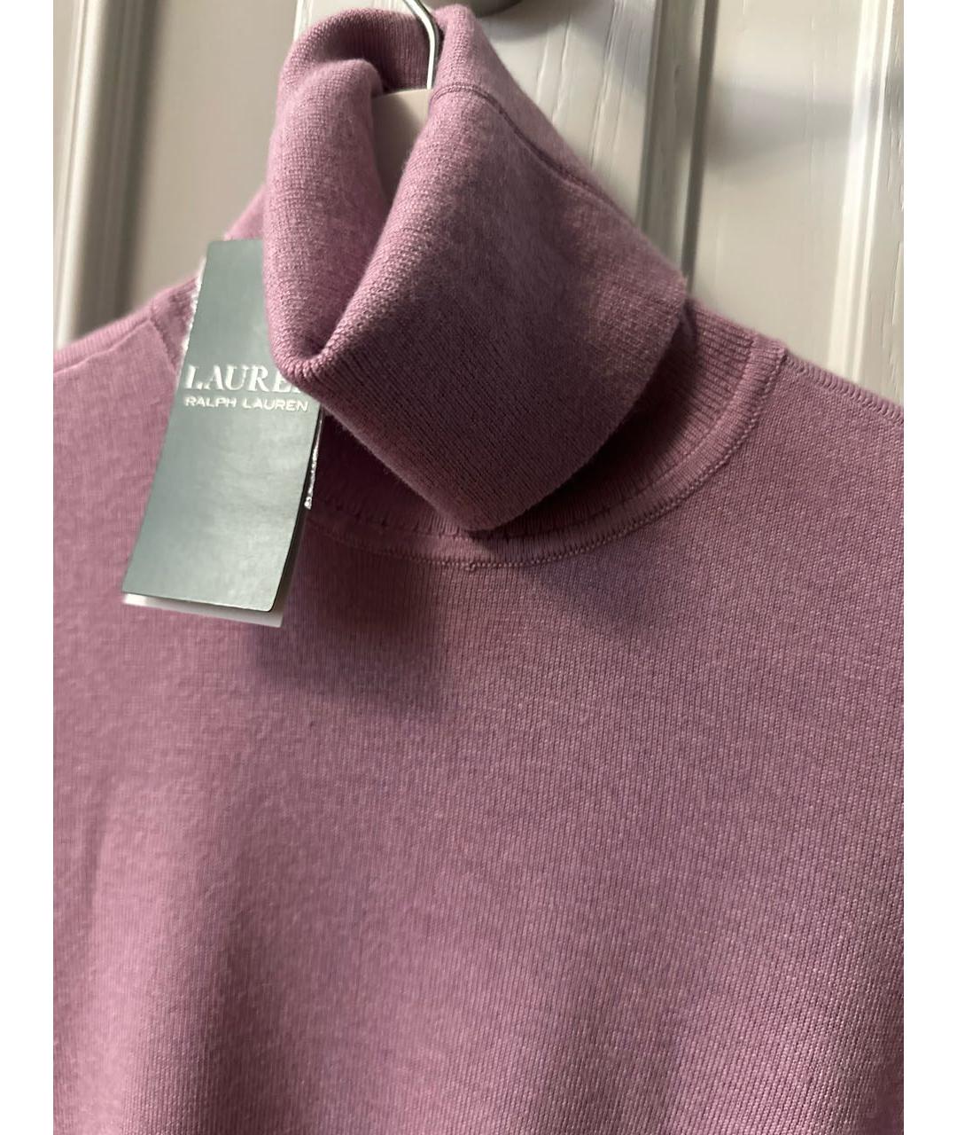 RALPH LAUREN Розовая шелковая водолазка, фото 4