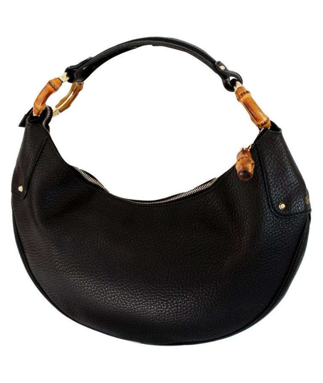 GUCCI Черная кожаная сумка через плечо, фото 2