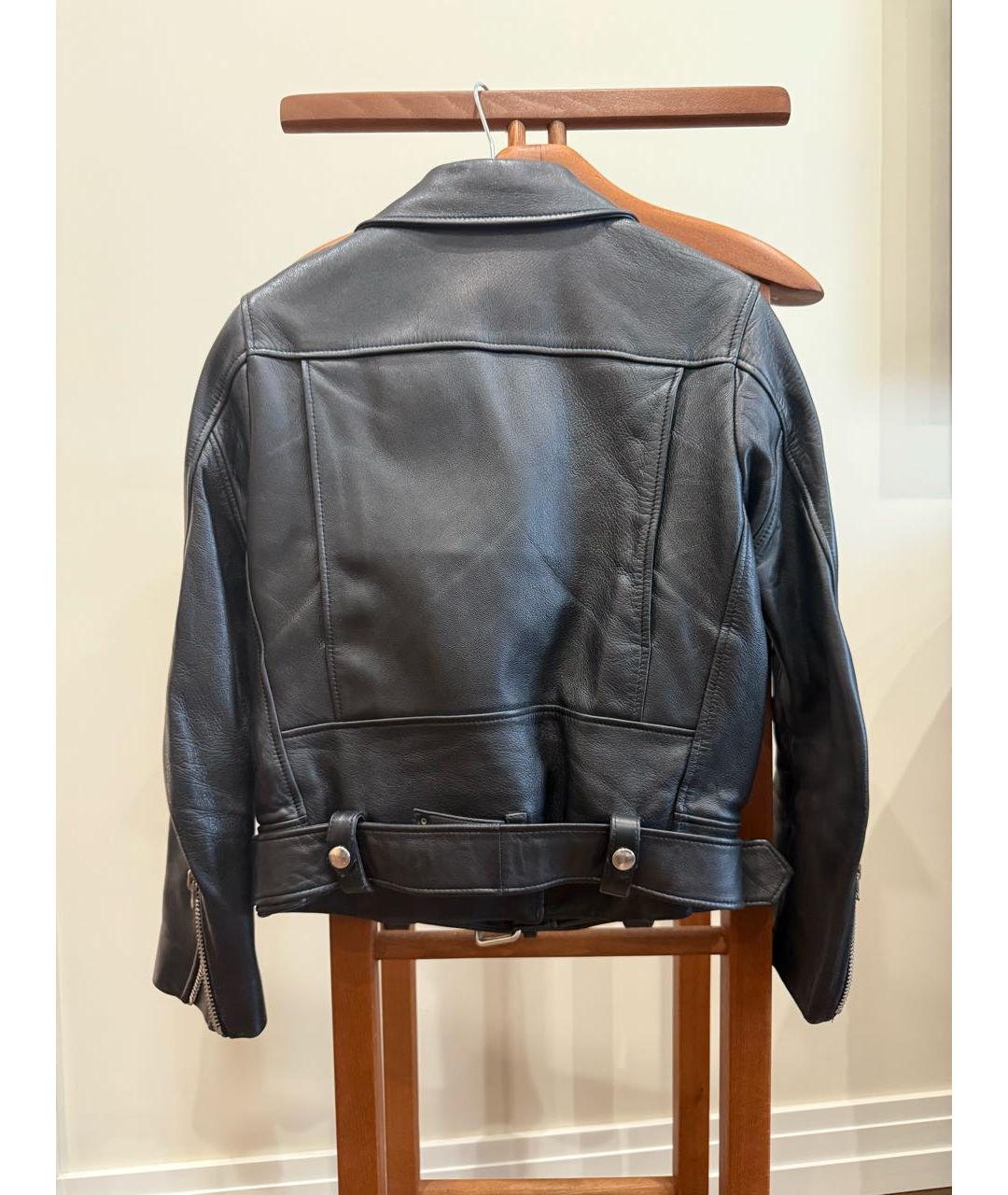 ACNE STUDIOS Черная кожаная куртка, фото 2