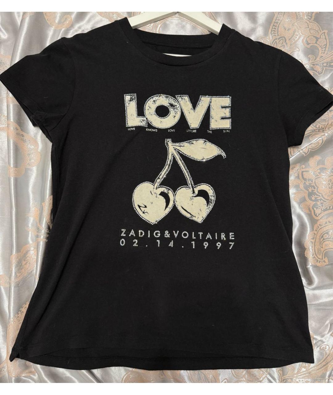 ZADIG & VOLTAIRE Черная хлопковая футболка, фото 7