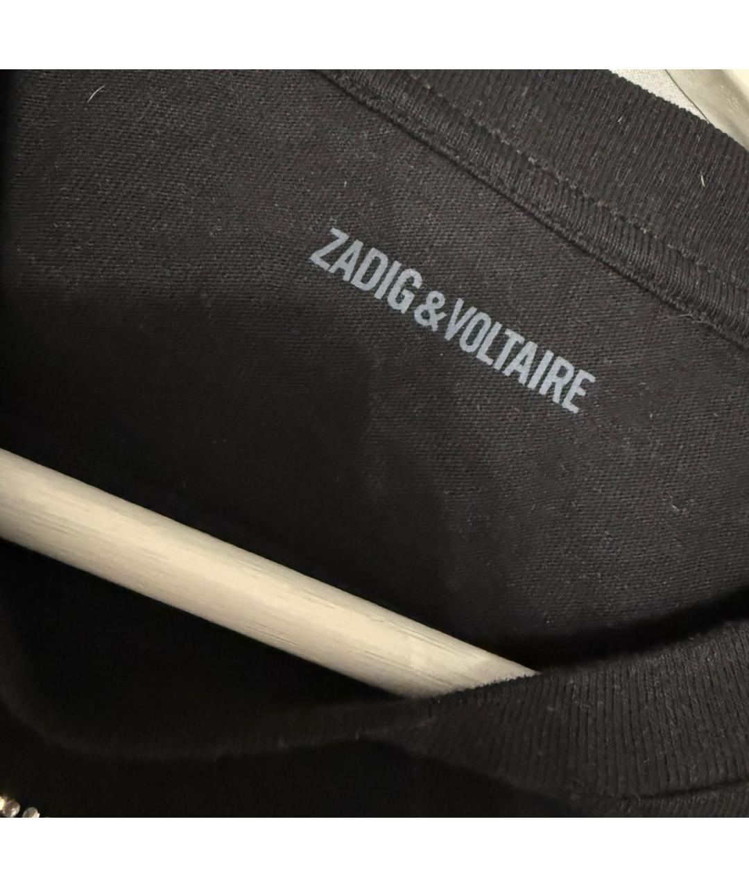 ZADIG & VOLTAIRE Черная хлопковая футболка, фото 4