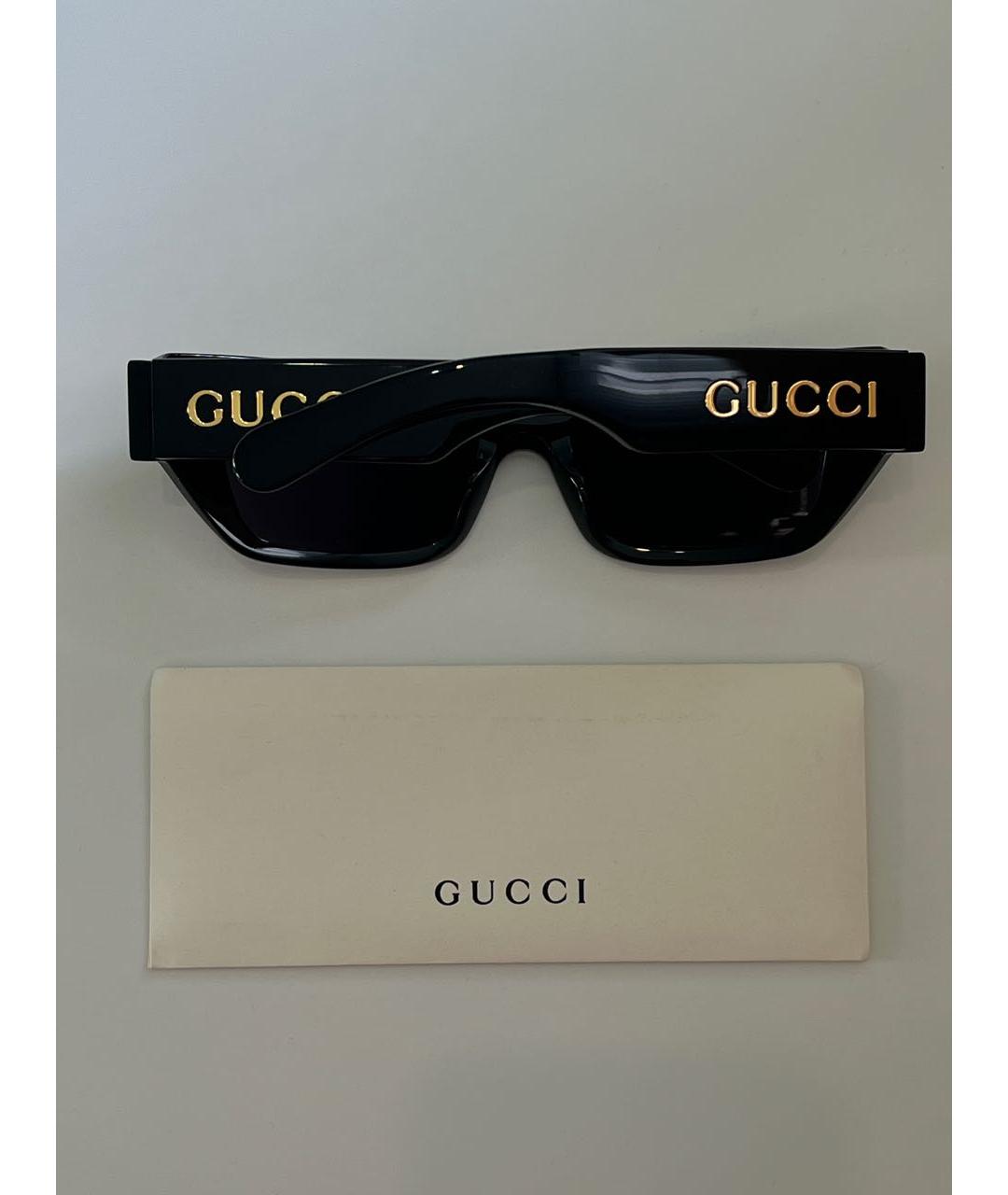 GUCCI Черные пластиковые солнцезащитные очки, фото 5