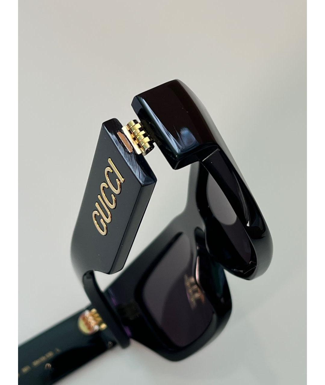 GUCCI Черные пластиковые солнцезащитные очки, фото 3