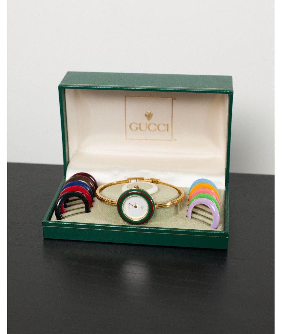 GUCCI Золотые часы, фото 2
