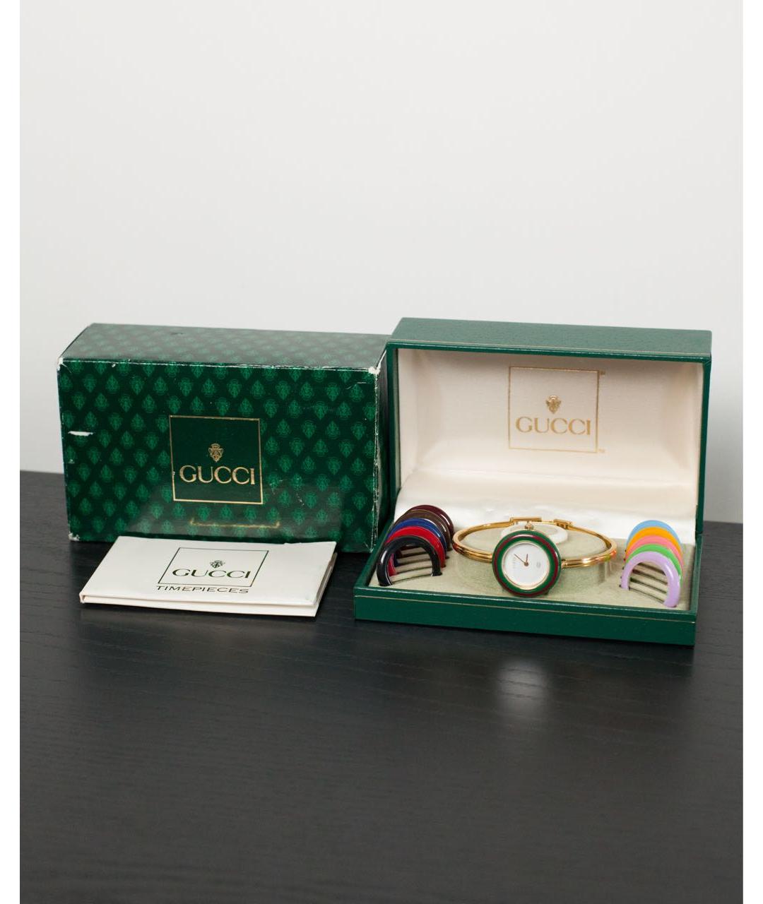 GUCCI Золотые часы, фото 3