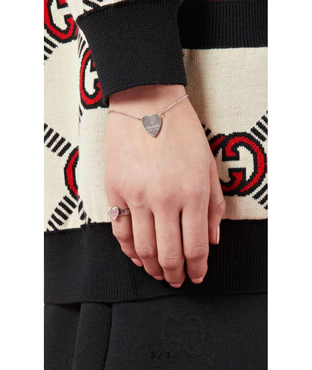 GUCCI Серебряное серебряное кольцо, фото 5