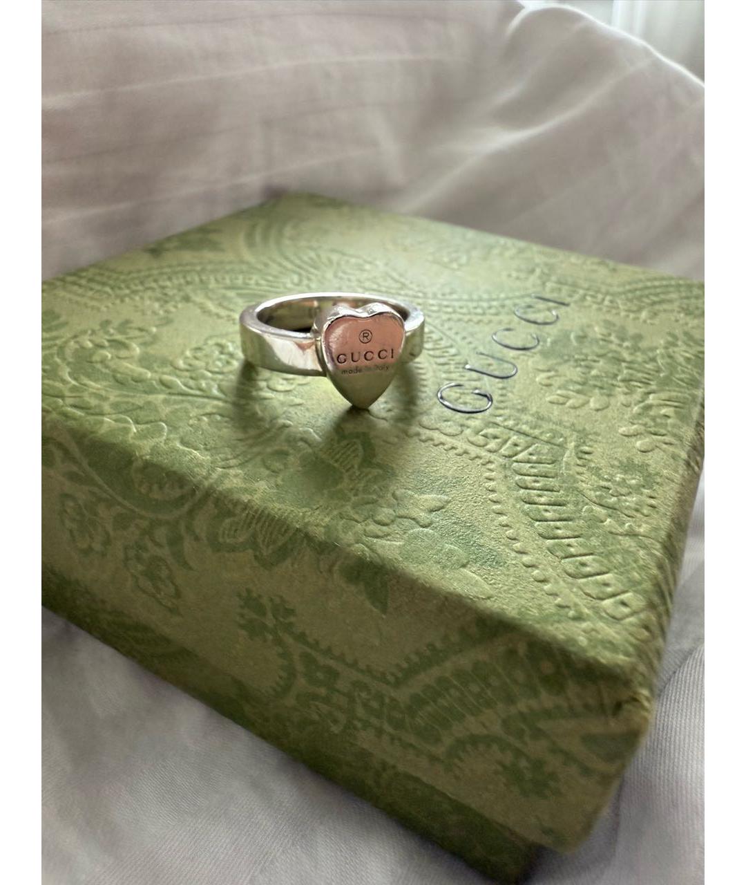 GUCCI Серебряное серебряное кольцо, фото 4
