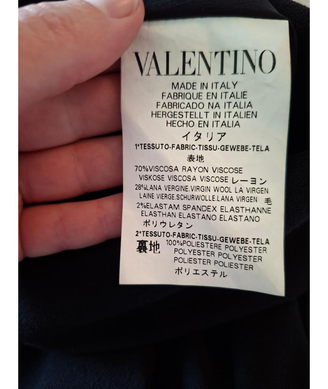 RED VALENTINO Черное вискозное вечернее платье, фото 6