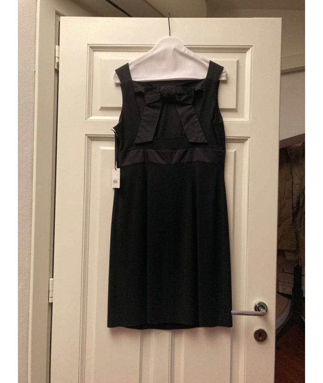 RED VALENTINO Черное вискозное вечернее платье, фото 2