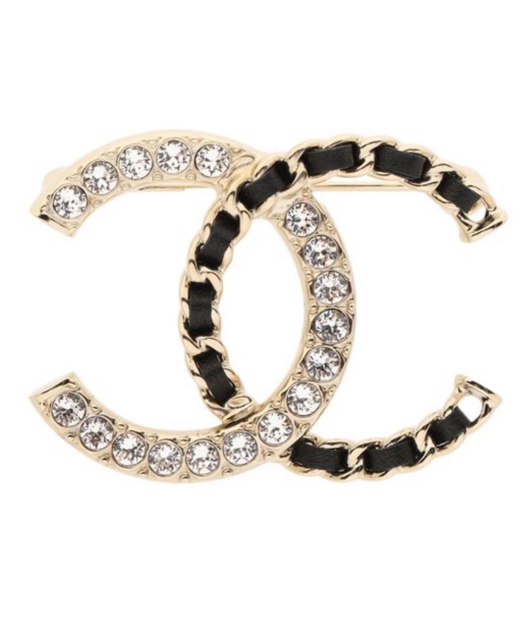 CHANEL Золотая металлическая булавка / брошь, фото 1