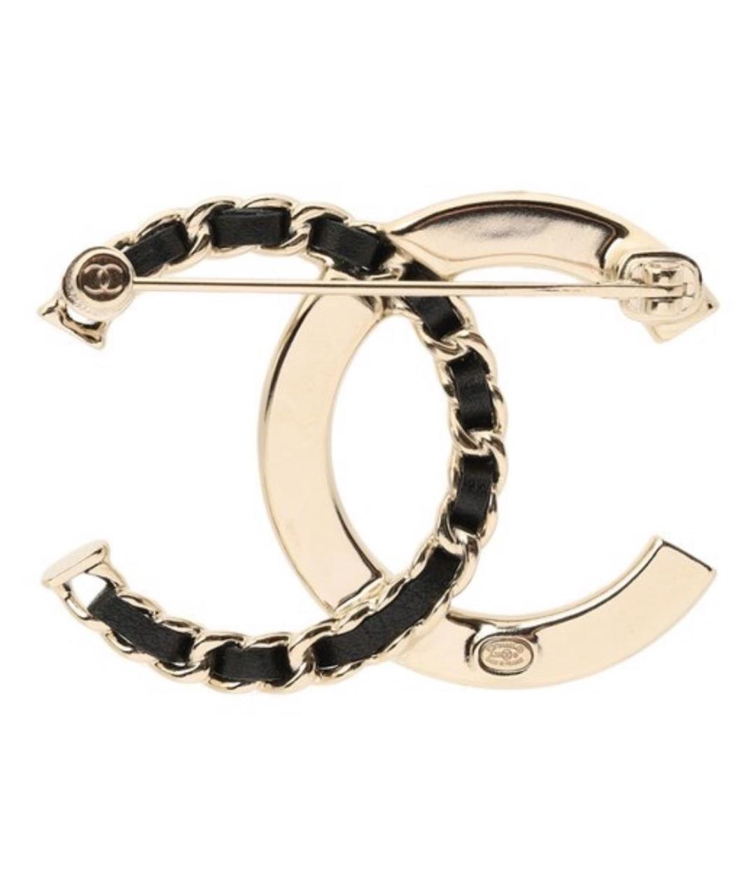 CHANEL Золотая металлическая булавка / брошь, фото 2