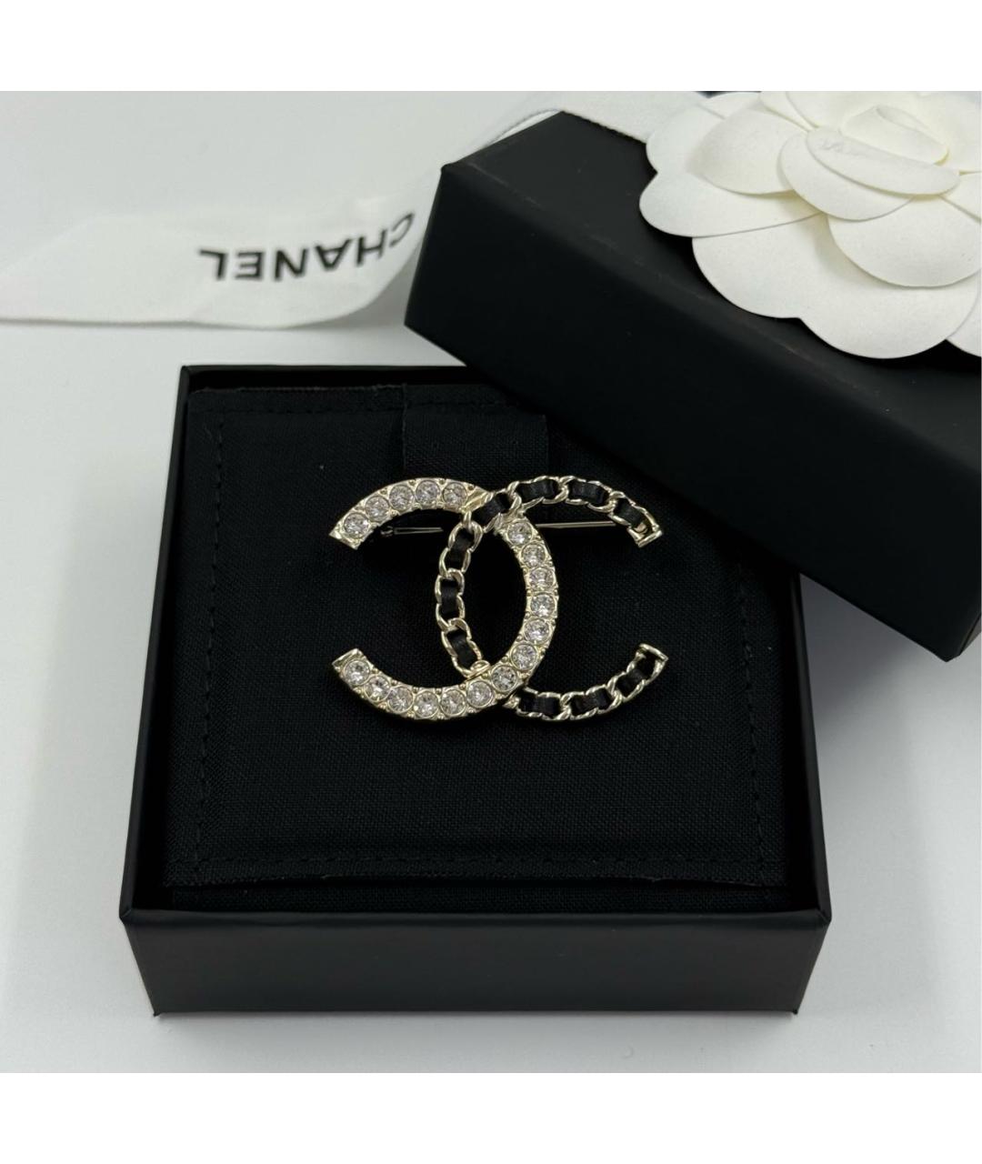 CHANEL Золотая металлическая булавка / брошь, фото 3