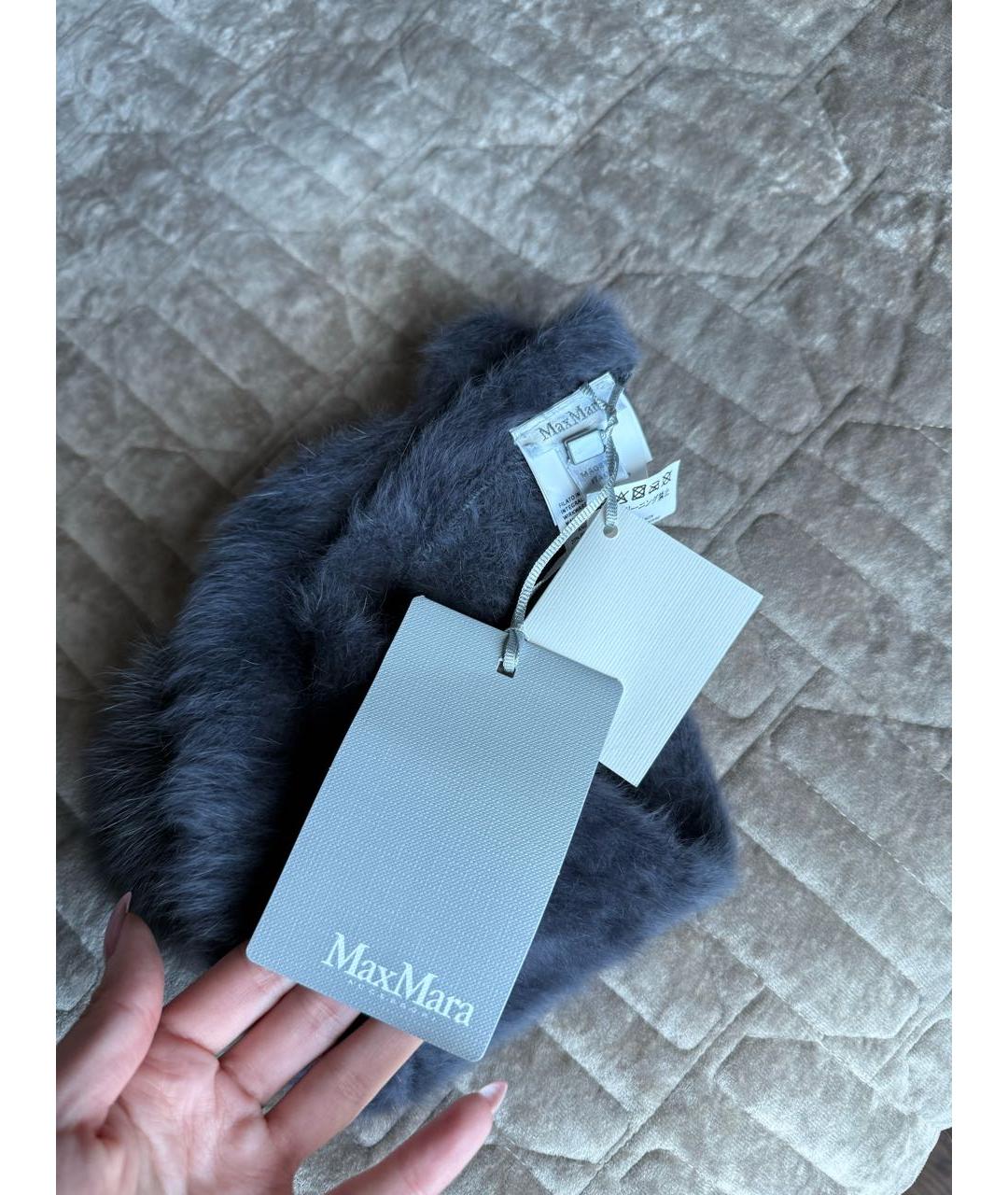 MAX MARA Антрацитовая шерстяная шапка, фото 6