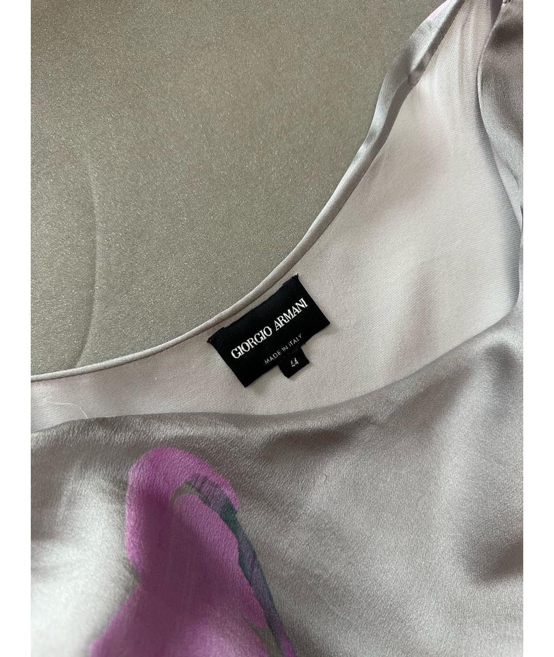 GIORGIO ARMANI Мульти шелковое вечернее платье, фото 3
