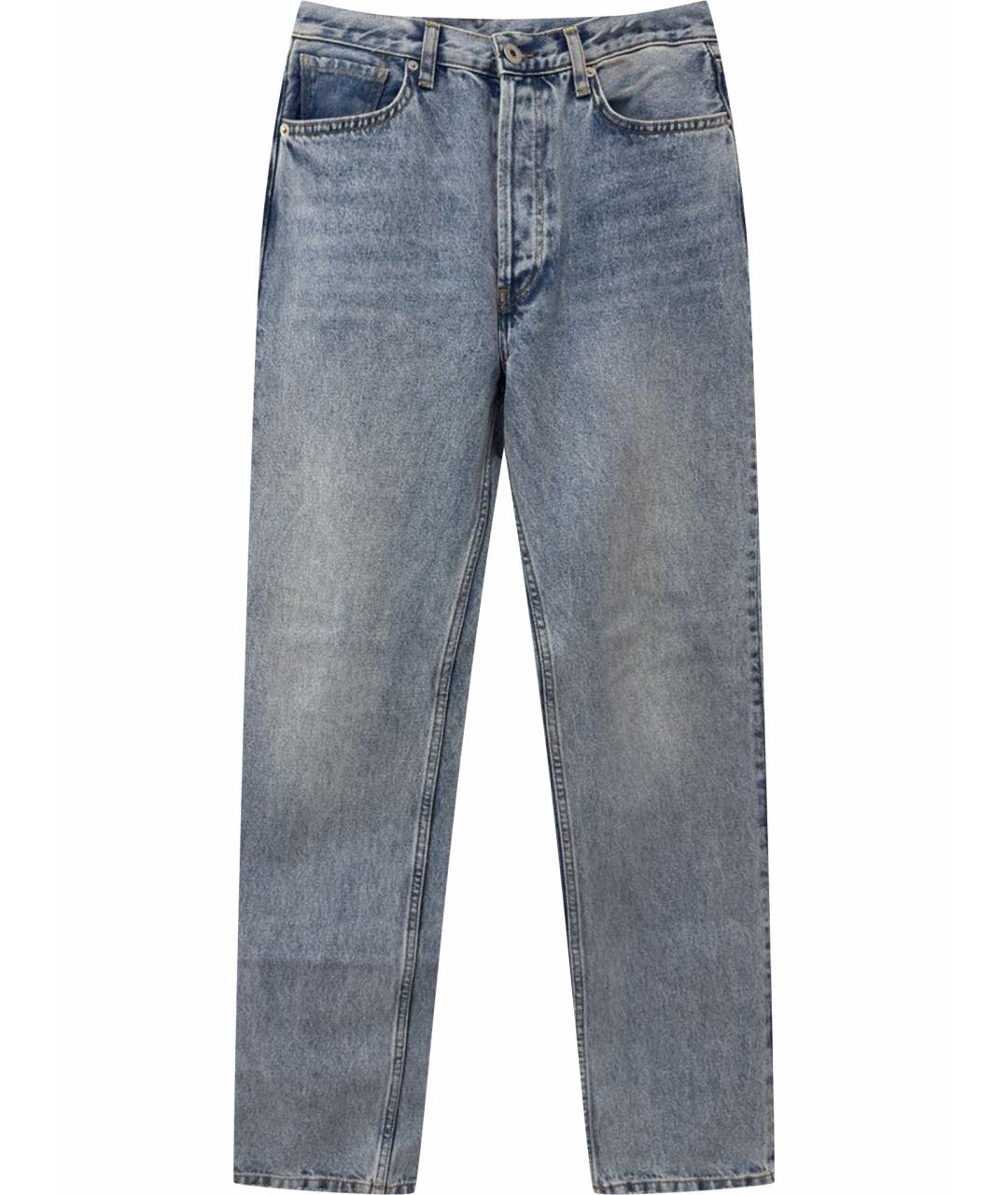 PLANTA ROSA Синие хлопковые прямые джинсы, фото 1