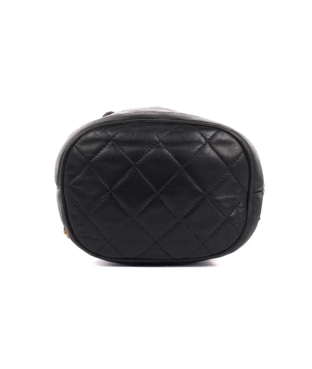 CHANEL Черная кожаная сумка через плечо, фото 6