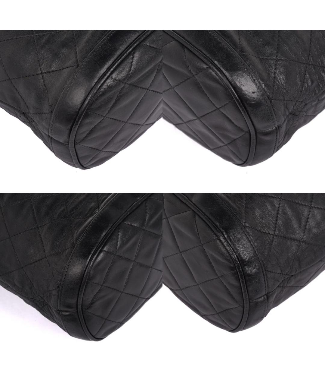 CHANEL Черная кожаная сумка через плечо, фото 8
