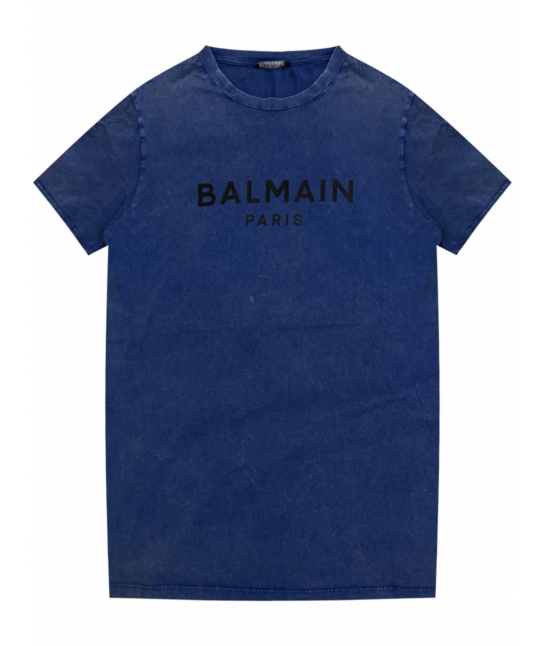 BALMAIN Синий хлопковый детская футболка / топ, фото 1