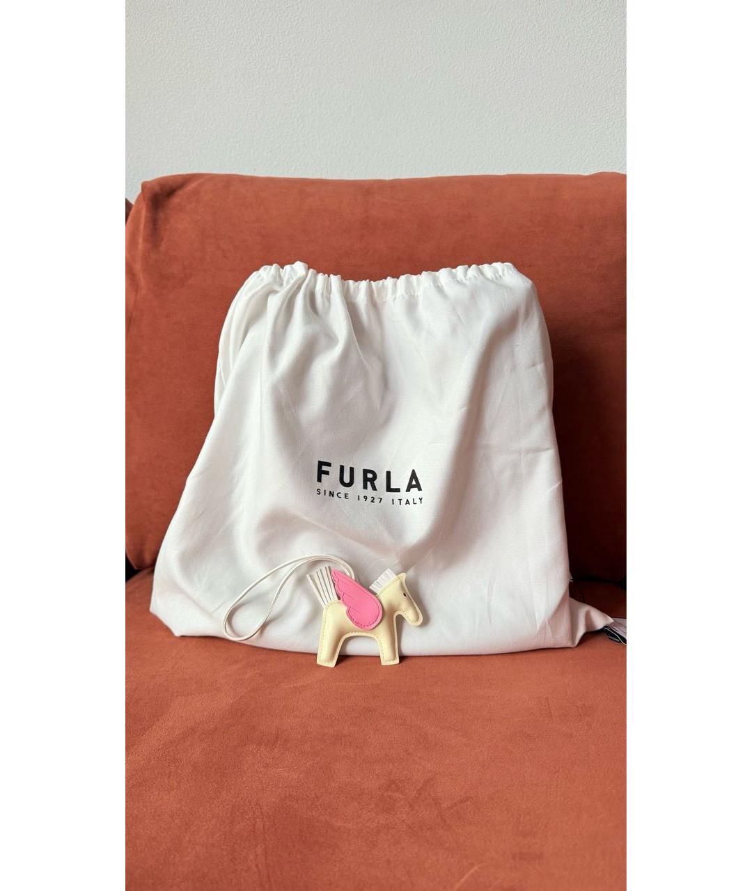 FURLA Кожаная сумка с короткими ручками, фото 4