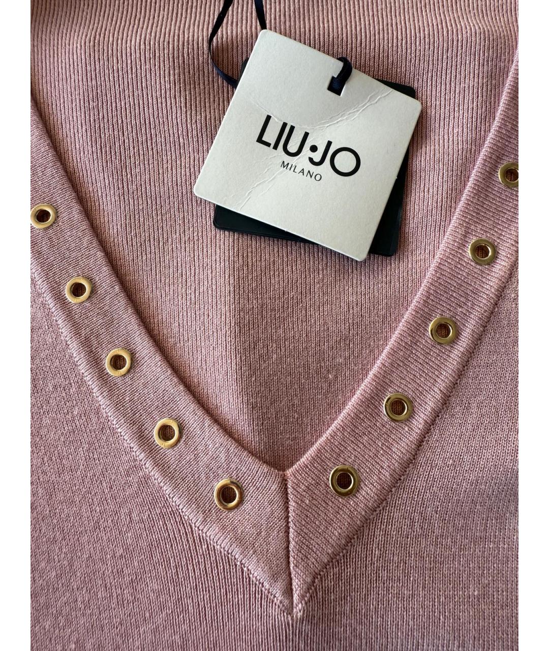 LIU JO Розовое вискозное платье, фото 3