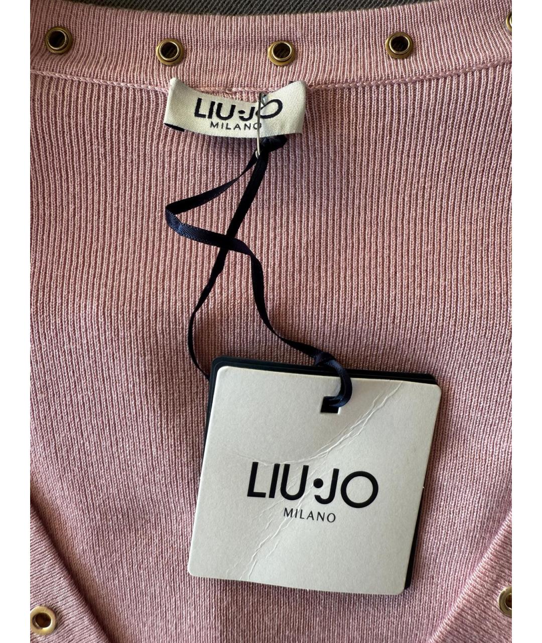 LIU JO Розовое вискозное платье, фото 7