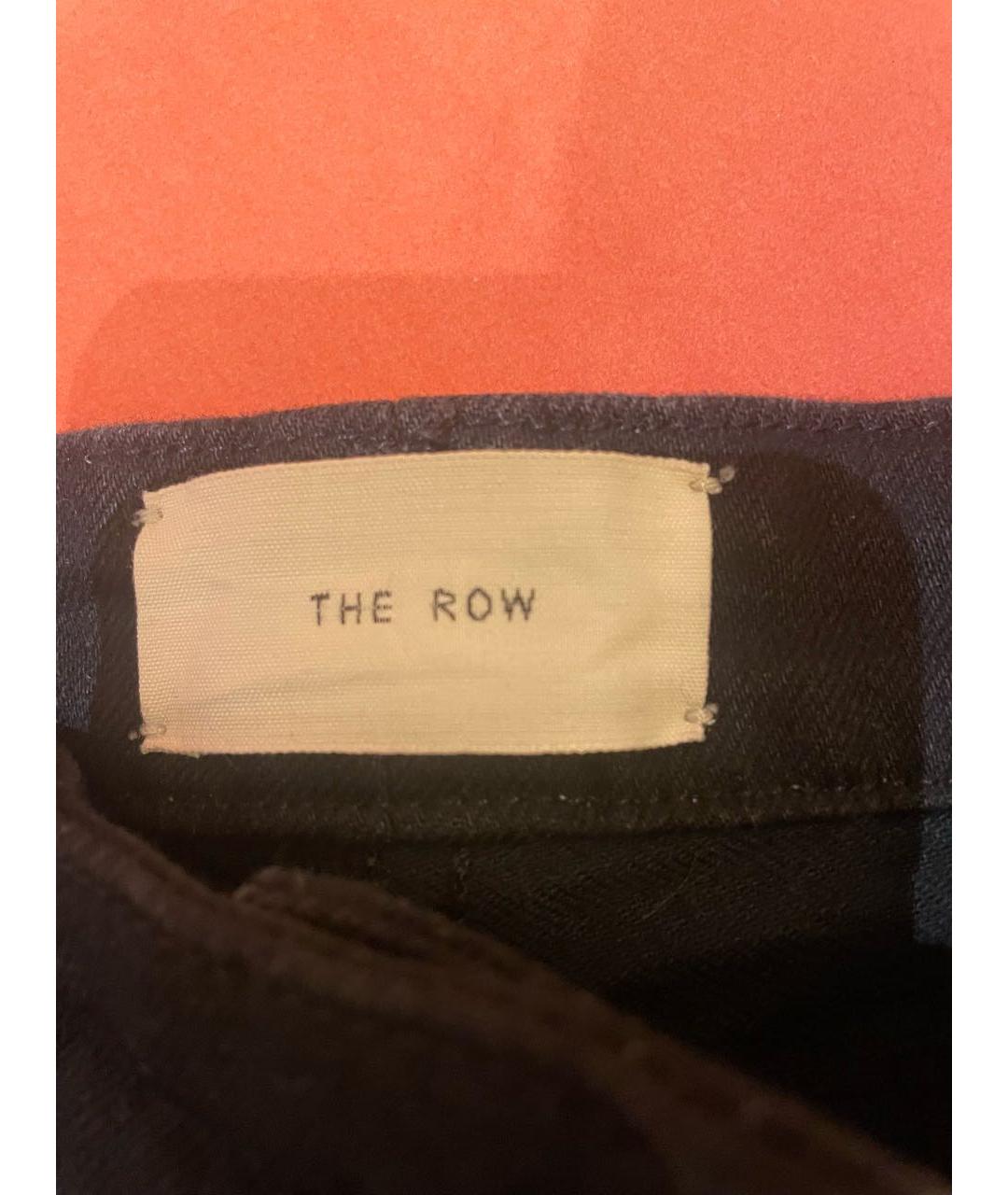THE ROW Черные хлопко-полиэстеровые прямые джинсы, фото 3