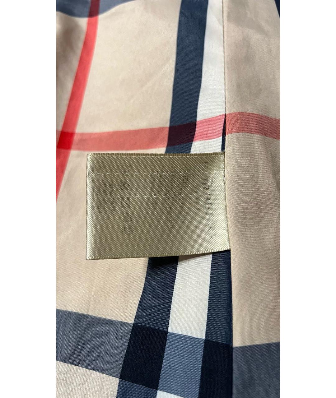 BURBERRY Антрацитовый полиэстеровый тренч/плащ, фото 6