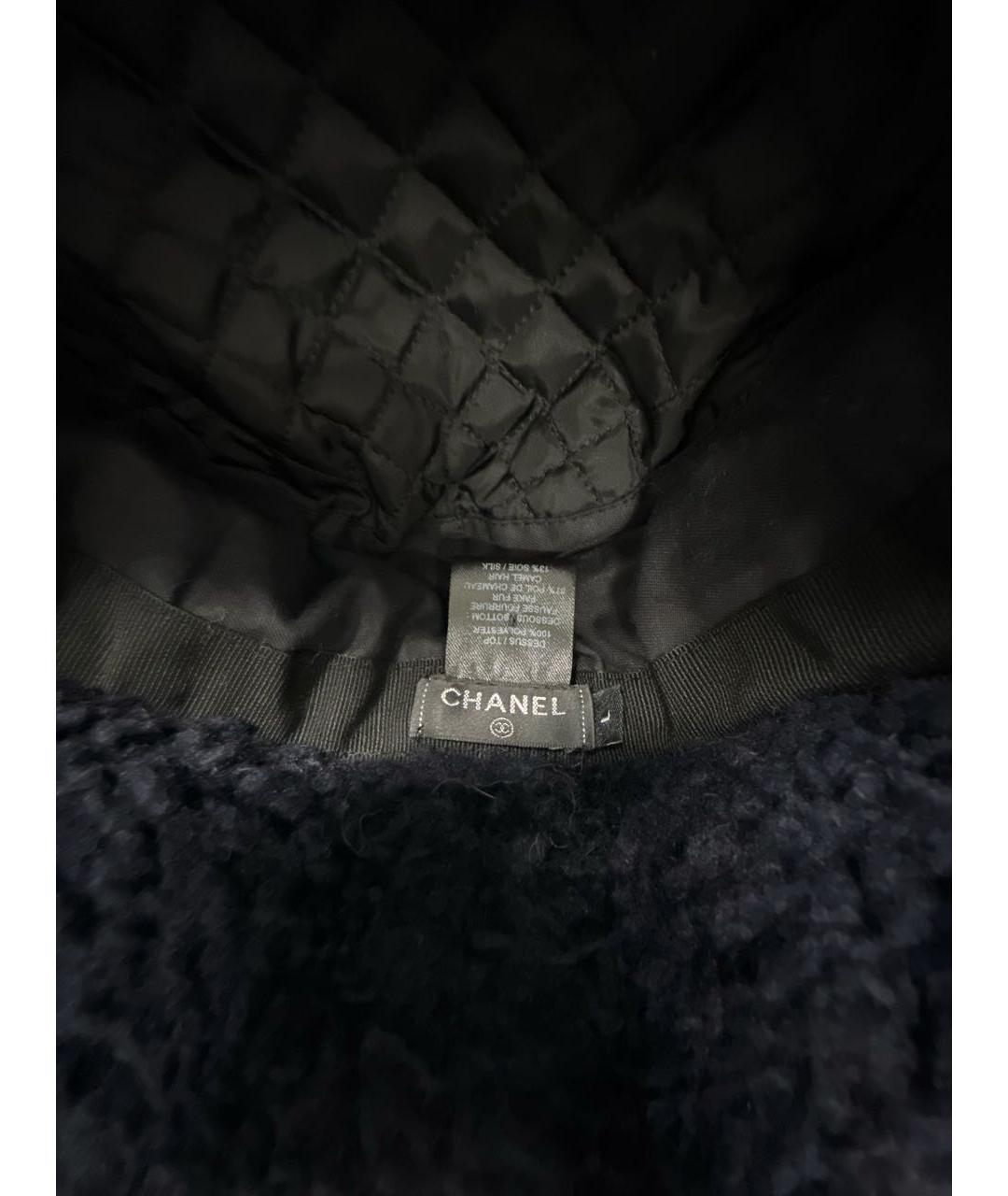 CHANEL Черная хлопковая шапка, фото 6