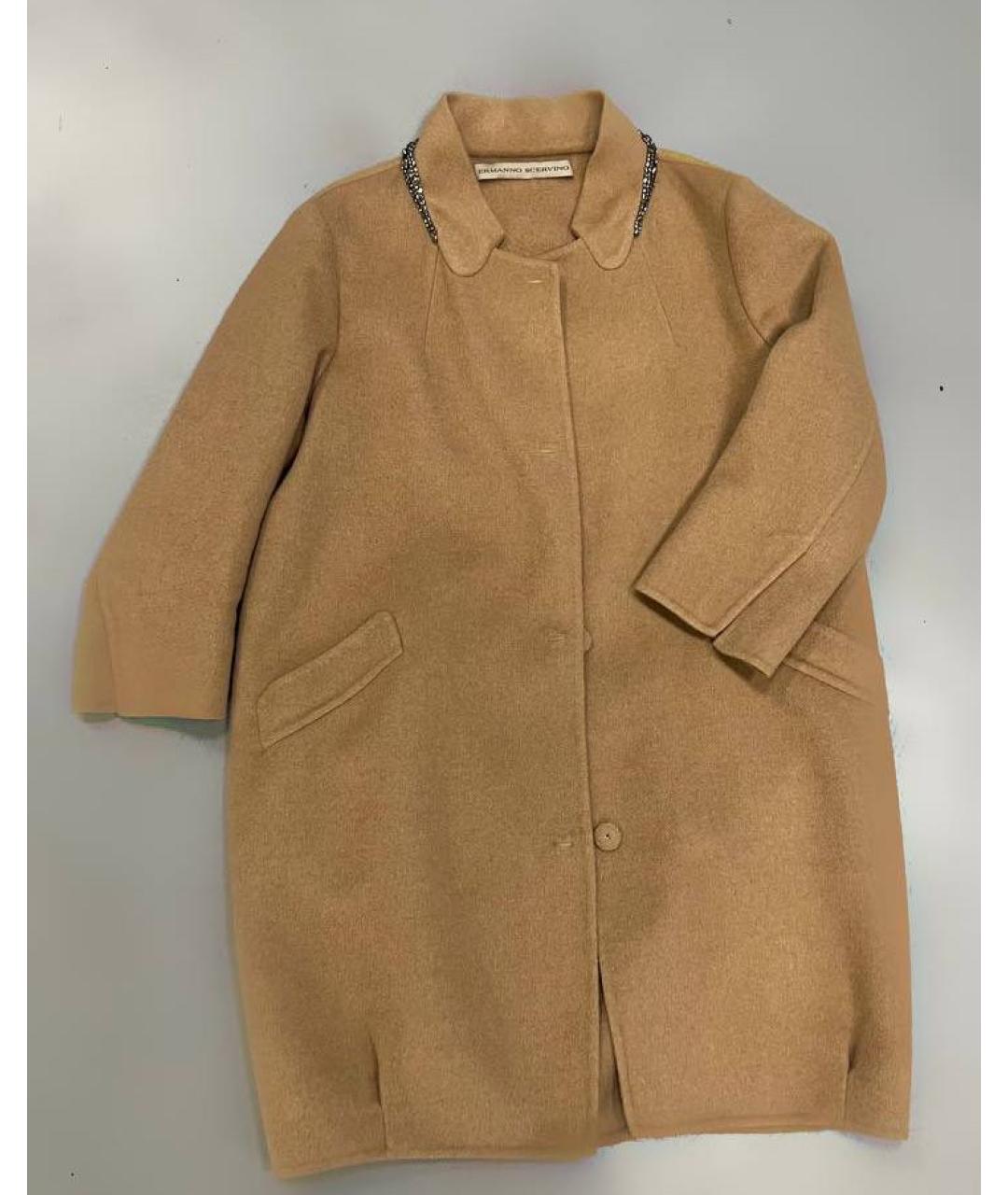ERMANNO SCERVINO Бежевое пальто, фото 5