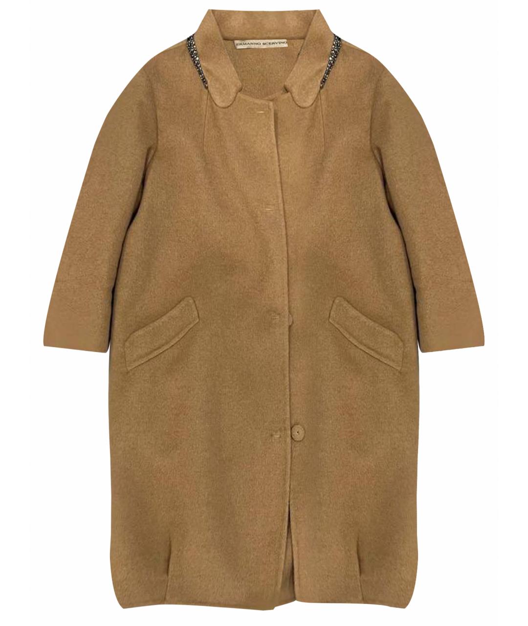 ERMANNO SCERVINO Бежевое пальто, фото 1