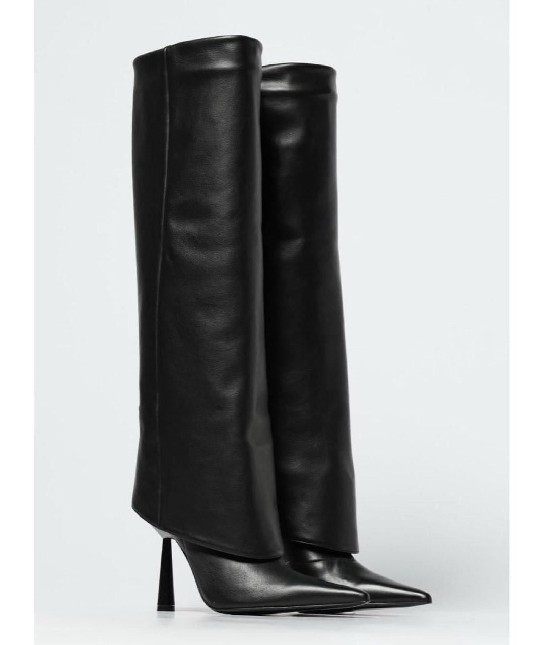 GIABORGHINI Черные кожаные сапоги, фото 3