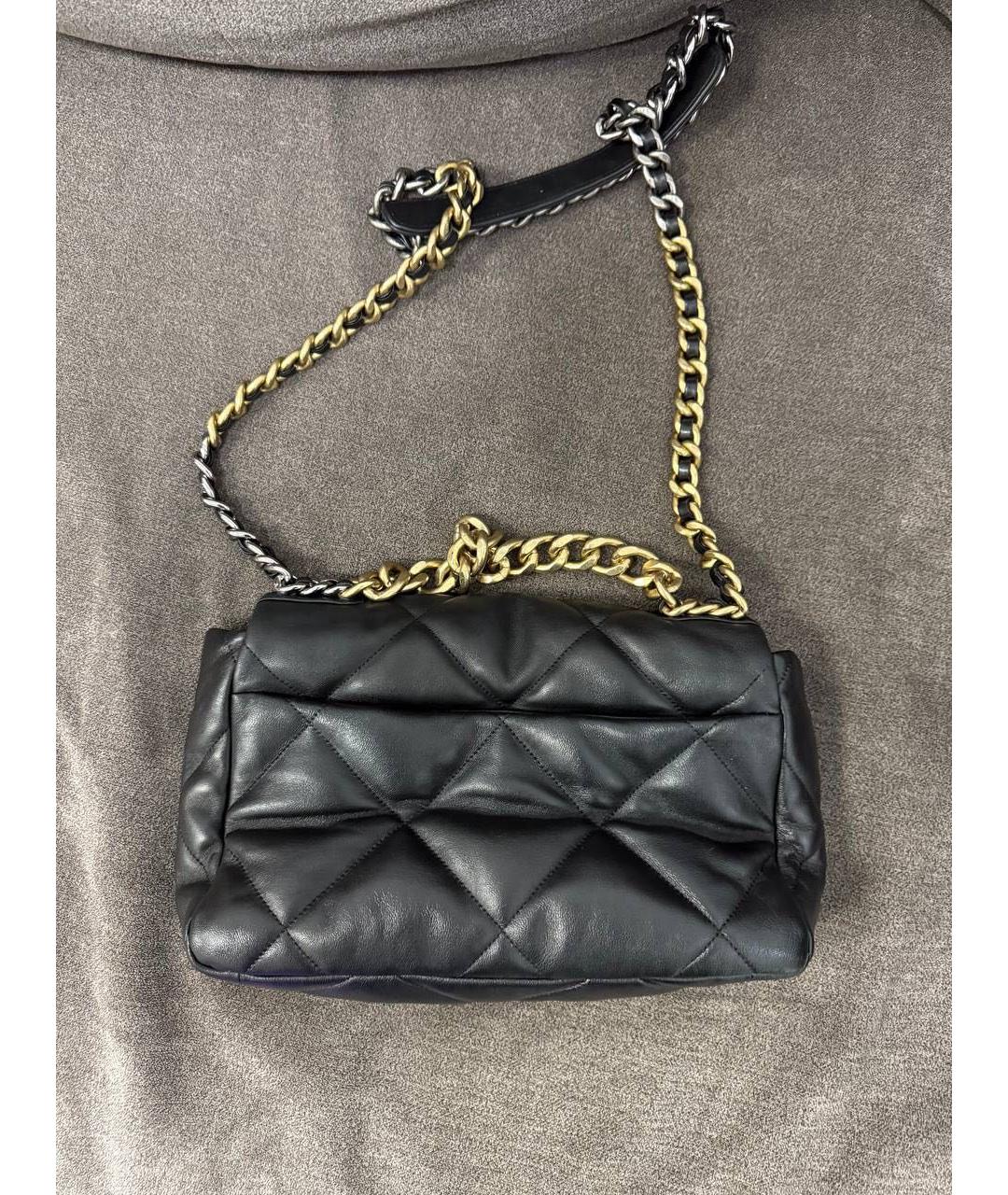 CHANEL Черная кожаная сумка на плечо, фото 2