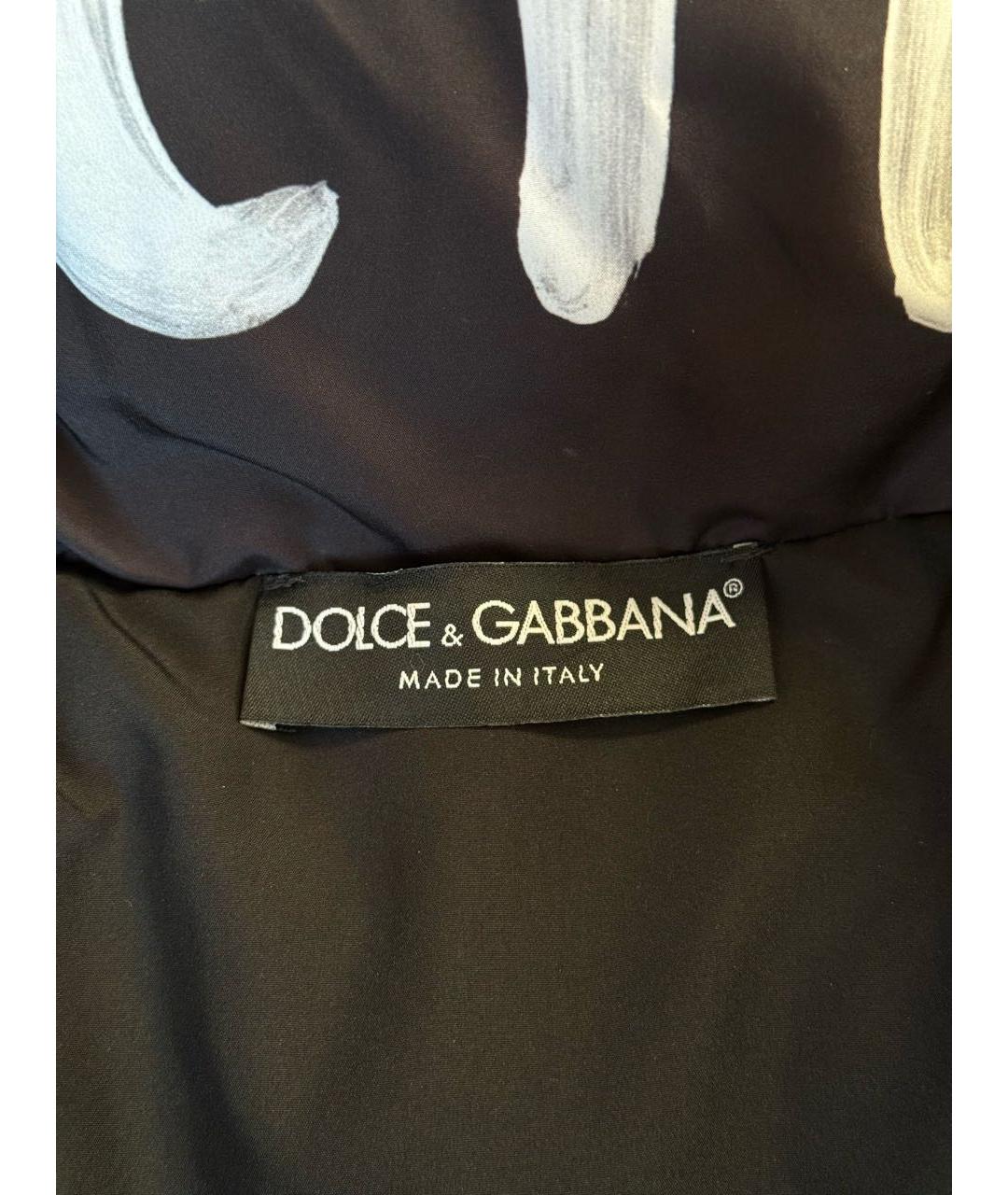 DOLCE&GABBANA Черный пуховик, фото 3