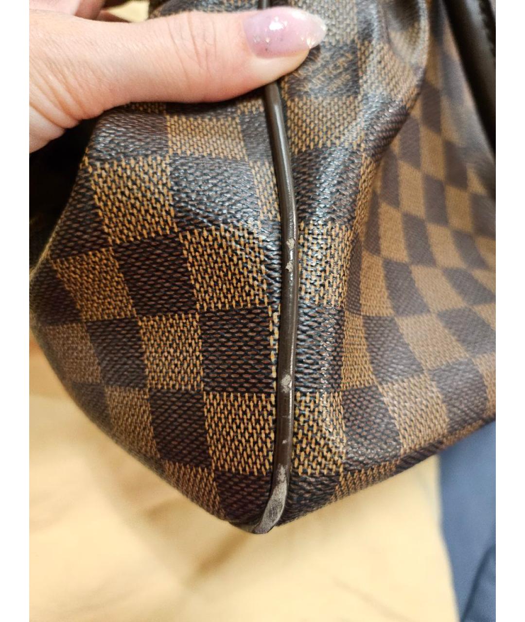 LOUIS VUITTON Коричневая сумка с короткими ручками, фото 8