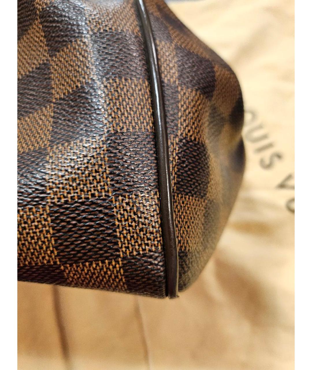 LOUIS VUITTON Коричневая сумка с короткими ручками, фото 6