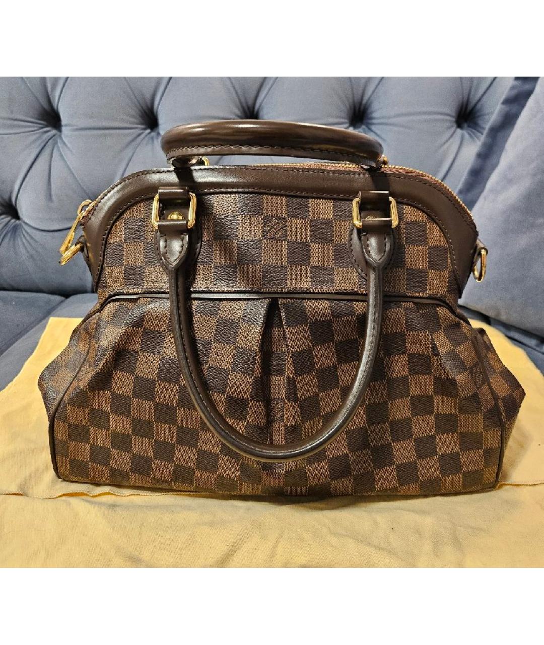 LOUIS VUITTON Коричневая сумка с короткими ручками, фото 2