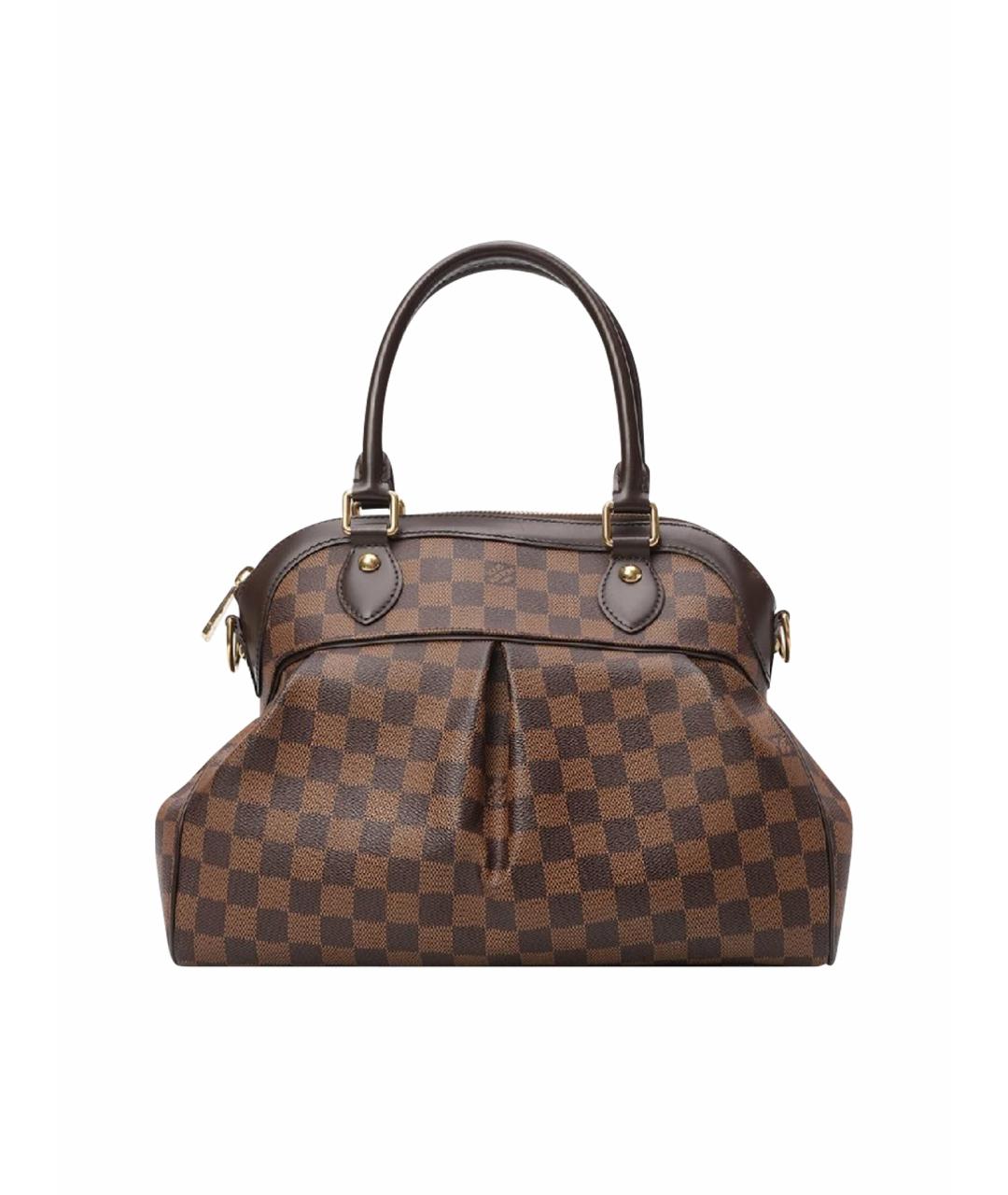 LOUIS VUITTON Коричневая сумка с короткими ручками, фото 1